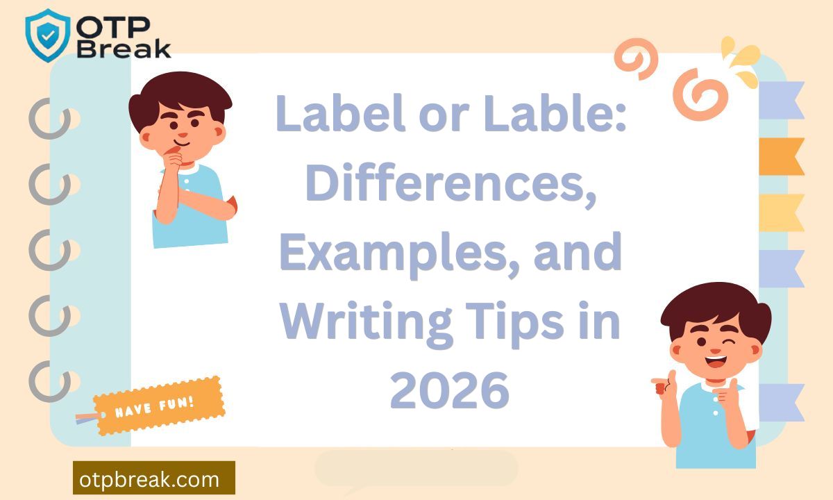 Label or Lable Differences, Examples, and Writing Tips in 2026